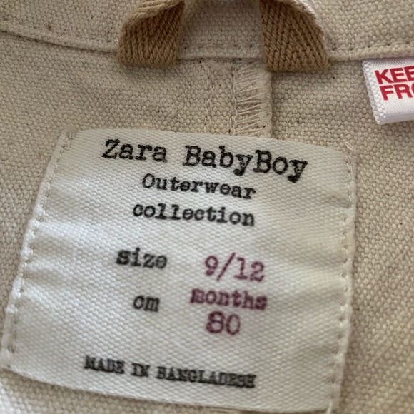 Zara | Baby Boy Cotton Canvas Jacket - Picture 10 of 13